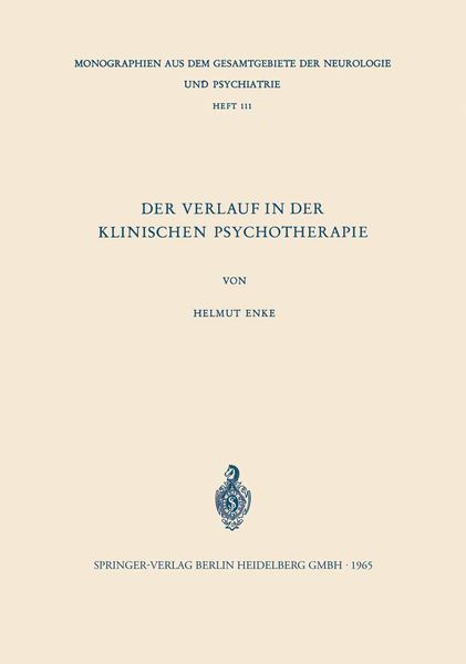 Produktbild: Der Verlauf in der Klinischen Psychotherapie