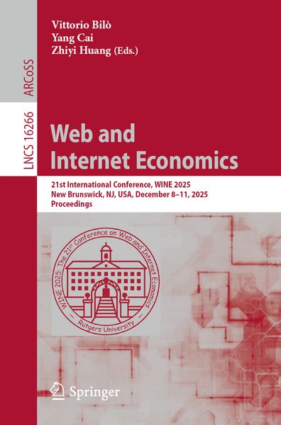Produktbild: Web and Internet Economics