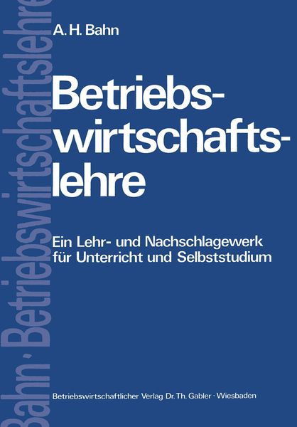 Produktbild: Betriebswirtschaftslehre