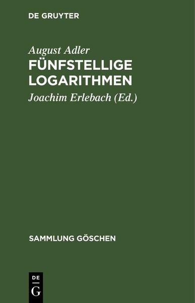 Produktbild: F&uuml;nfstellige Logarithmen