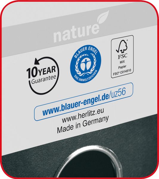 Produktbild: Herlitz Ordner maX.file nature A4 5cm schwarz