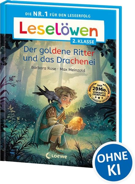 Produktbild: Lesel&ouml;wen 2. Klasse - Der goldene Ritter und das Drachenei