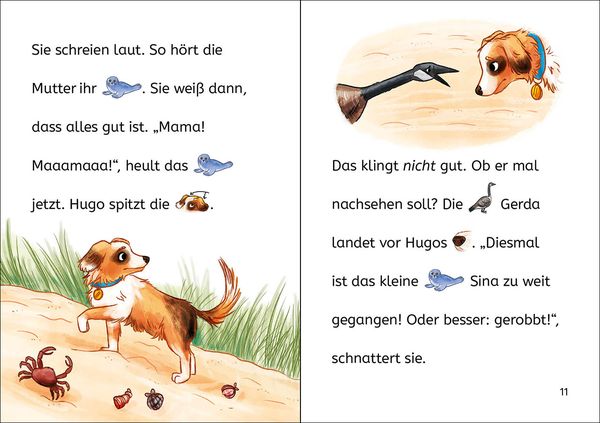 Bildermaus - Sina Seehund hilft ihrem Freund