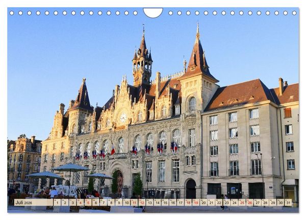 Produktbild: Frankreichs Nordosten - Montm&eacute;dy, Sedan, Charleville-M&eacute;zi&egrave;res (Wandkalender 2026 DIN A4 quer), CALVENDO Monatskalender