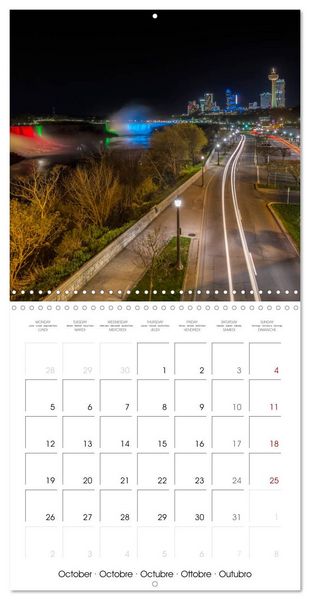 Produktbild: NIAGARA FALLS Idyllic impressions by day and night (Wall Calendar 2026 12 &times; 12 Inch) CALVENDO 12 Month Wall Calendar