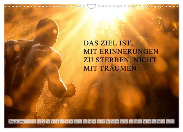 Produktbild: Weisheit und Motivation - Inspiration voller Sinn und St&auml;rke (Wandkalender 2026 DIN A3 quer), CALVENDO Monatskalender
