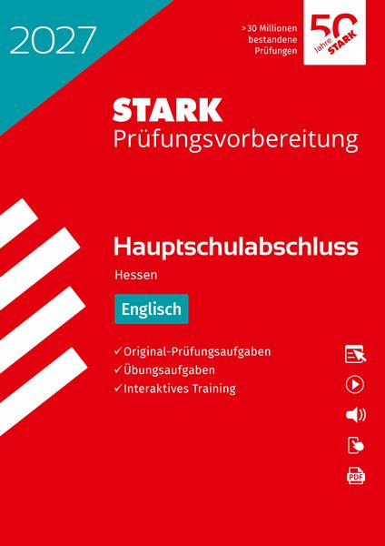 Produktbild: STARK Englisch - Hauptschulabschluss 2027 Hessen - Pr&uuml;fungsvorbereitung