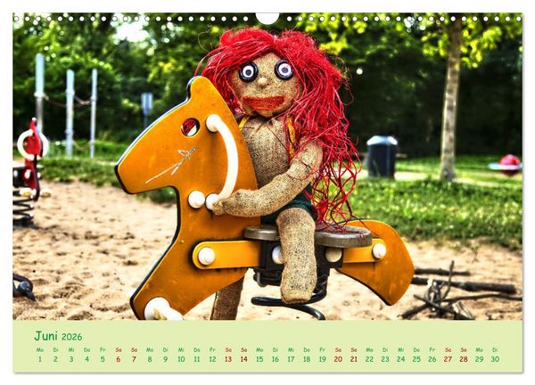 Produktbild: Mein Name ist Jute, wir sind auf dem Spielplatz (Wandkalender 2026 DIN A3 quer), CALVENDO Monatskalender