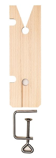 Produktbild: PEBARO 23N/24S - Laubs&auml;geholzbrettchen mit Einspannhalterung und passender Zwinge