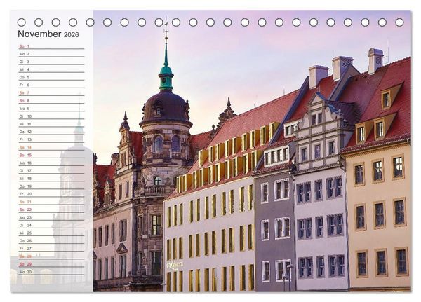 Produktbild: Wundersch&ouml;nes Dresden (Tischkalender 2026 DIN A5 quer), CALVENDO Monatskalender