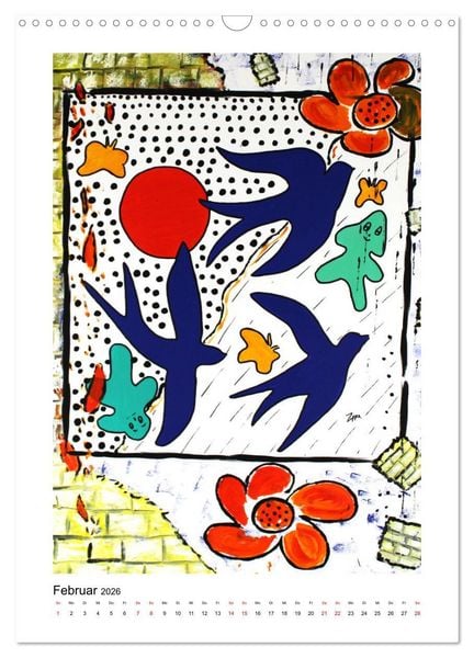Produktbild: Hommage an die Superstars der Malerei - Atelier Zippo (Wandkalender 2026 DIN A3 hoch), CALVENDO Monatskalender