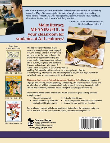 Produktbild: 50 Literacy Strategies for Culturally Responsive Teaching, K-8