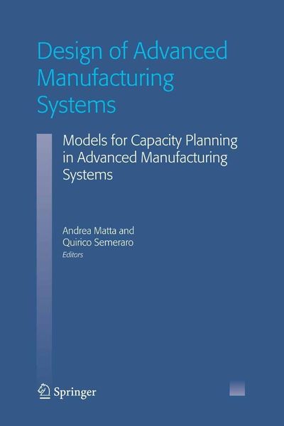 Produktbild: Design of Advanced Manufacturing Systems