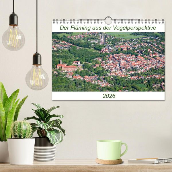 Produktbild: Der Fl&auml;ming aus der Vogelperspektive (Wandkalender 2026 DIN A4 quer), CALVENDO Monatskalender