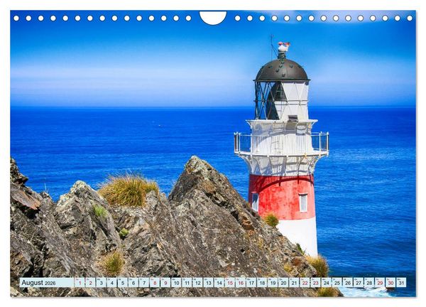 Produktbild: Leuchtt&uuml;rme - Maritime Leuchtfeuer an den K&uuml;sten (Wandkalender 2026 DIN A4 quer), CALVENDO Monatskalender