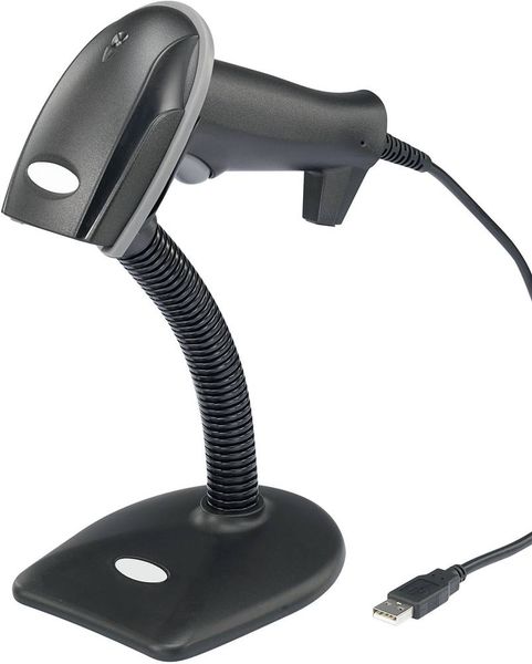 Renkforce LS6300E USB-Kit Barcode-Scanner Kabelgebunden 1D Laser Schwarz Hand-Scanner USB