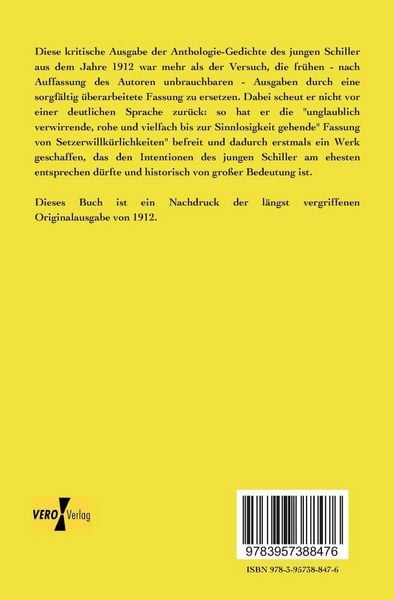 Produktbild: Schillers Anthologie-Gedichte, kritisch herausgegeben