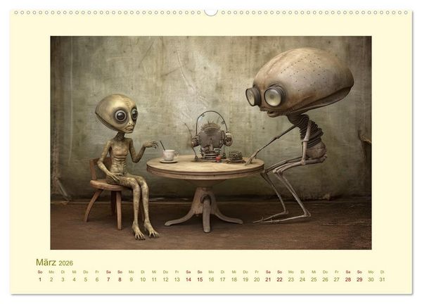 Produktbild: Surreale Alienwelt (Wandkalender 2026 DIN A2 quer), CALVENDO Monatskalender
