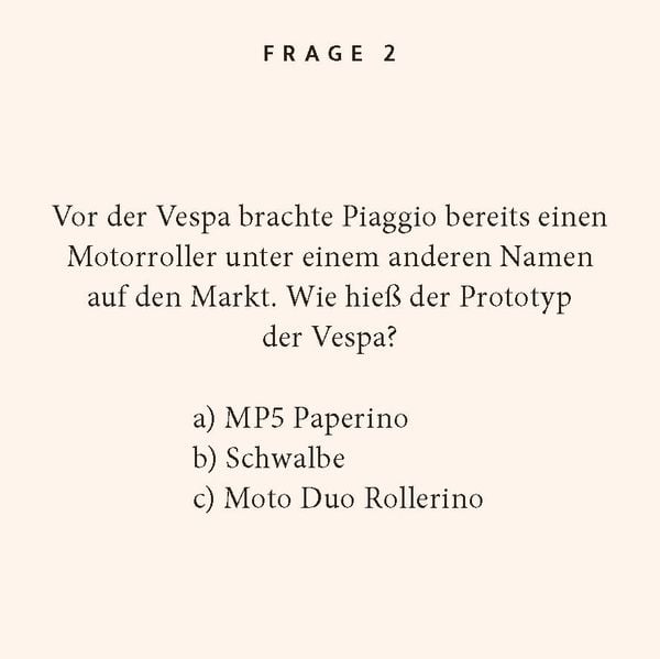 Produktbild: Vespa-Quiz