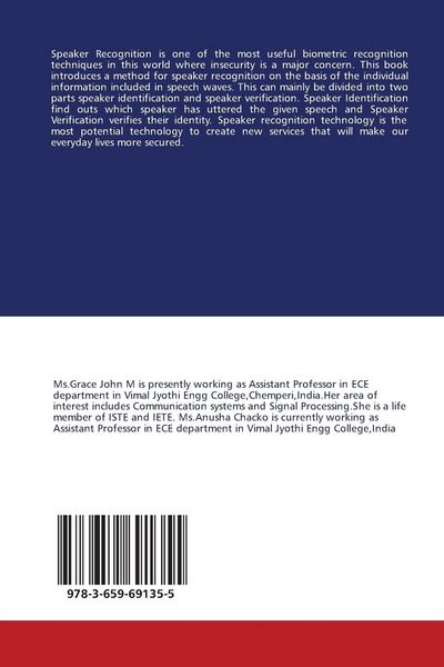 Produktbild: Speaker Recognition using MFCC and Vector Quantization
