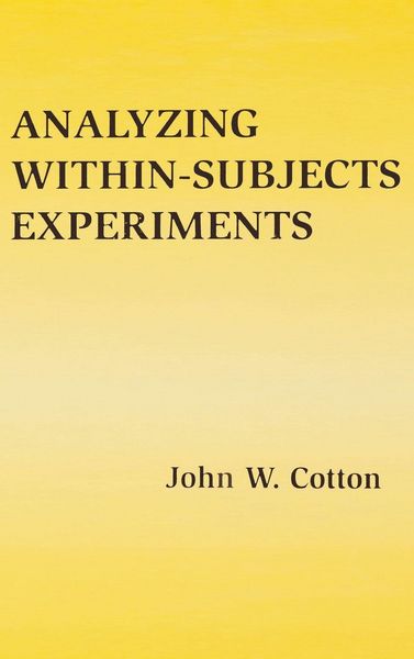 Produktbild: Analyzing Within-subjects Experiments