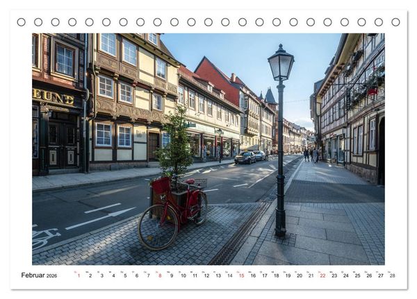 Produktbild: Wernigerode - Die Fachwerkstadt im Harz (Tischkalender 2026 DIN A5 quer), CALVENDO Monatskalender