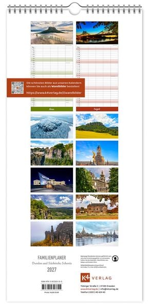 Produktbild: Familienplaner Dresden und S&auml;chsische Schweiz 2027