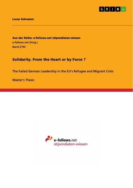 Produktbild: Solidarity. From the Heart or by Force ?