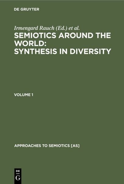 Produktbild: Semiotics around the World: Synthesis in Diversity