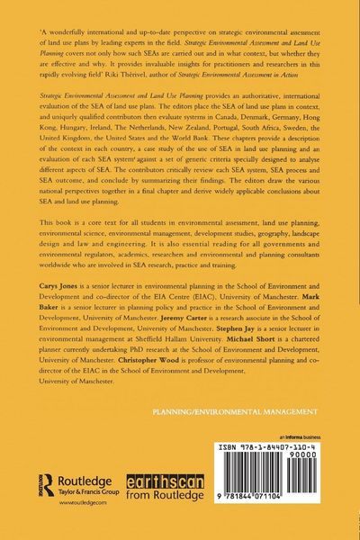 Produktbild: Strategic Environmental Assessment and Land Use Planning