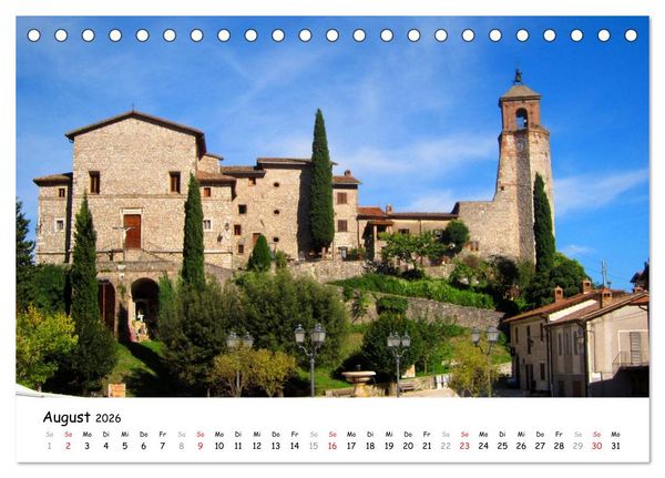 Produktbild: Franziskusweg - Camino di Assisi (Tischkalender 2026 DIN A5 quer), CALVENDO Monatskalender