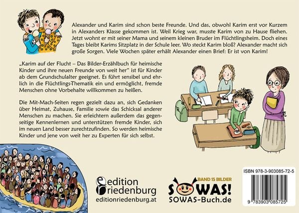 Produktbild: Karim auf der Flucht - Das Bilder-Erz&auml;hlbuch f&uuml;r heimische Kinder und ihre neuen Freunde von weit her