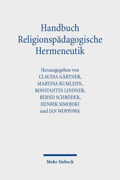Produktbild: Handbuch Religionsp&auml;dagogische Hermeneutik