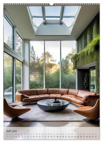 Produktbild: Wohn(t)r&auml;ume - Wohnzimmer Impressionen (hochwertiger Premium Wandkalender 2026 DIN A2 hoch), Kunstdruck in Hochglanz