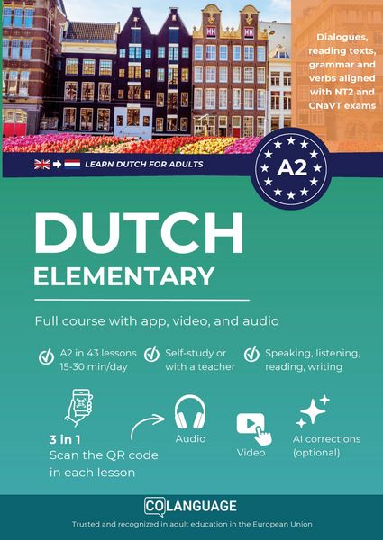 Produktbild: Dutch A2 elementary: full course with app, video, and audio
