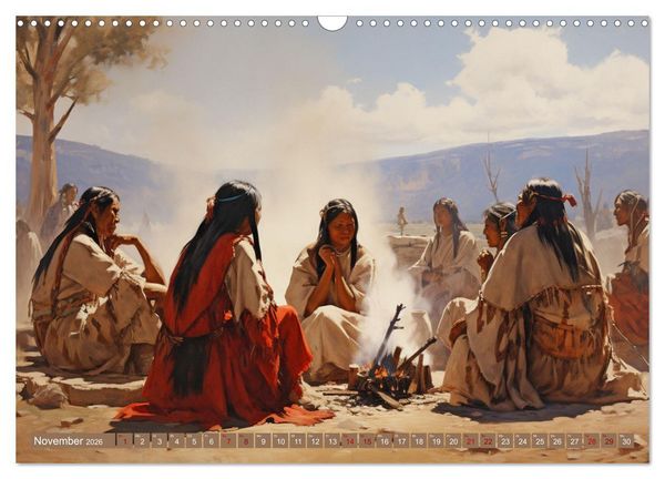 Produktbild: Indianische Impressionen (Wandkalender 2026 DIN A3 quer), CALVENDO Monatskalender