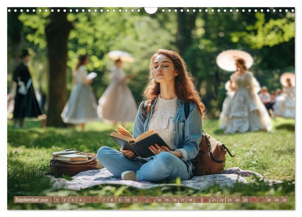 Produktbild: Lesen ist eine Reise durch Zeit und Raum (Wandkalender 2026 DIN A3 quer), CALVENDO Monatskalender