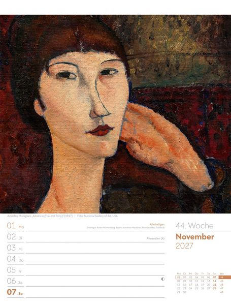 Produktbild: Kunstwelt Wochenplaner Kalender 2027 | Impressionismus und Klassische Moderne