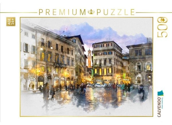 CALVENDO Puzzle Ein Motiv aus dem Kalender Florenz Hauptstadt der Toskana | 500 Teile Lege-Größe 48 × 36 cm Foto-Puzzle für Erwachsene