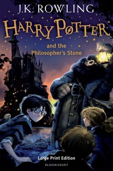 Produktbild: Harry Potter and the Philosopher's Stone, large print edition. Harry Potter und der Stein der Weisen, englische Ausgabe. Vol.1