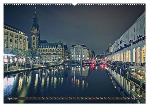 Produktbild: Stadt Hamburg (Wandkalender 2027 DIN A2 quer), CALVENDO Monatskalender