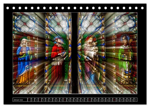 Produktbild: IRLAND - Fenster des Glaubens (Tischkalender 2026 DIN A5 quer), CALVENDO Monatskalender