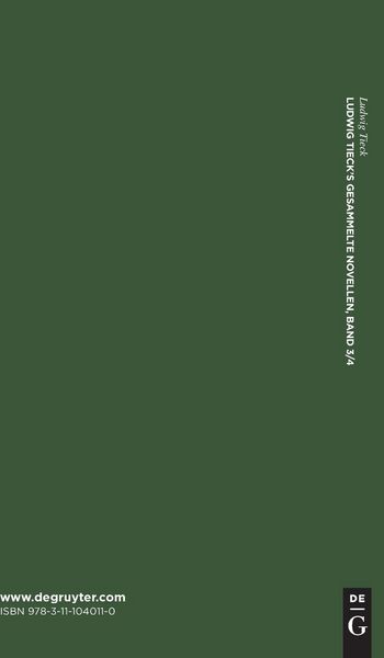 Produktbild: Ludwig Tieck&rsquo;s gesammelte Novellen. Band 3/4