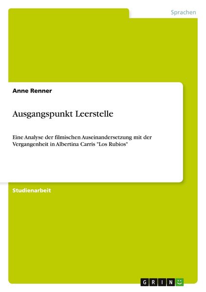 Produktbild: Ausgangspunkt Leerstelle