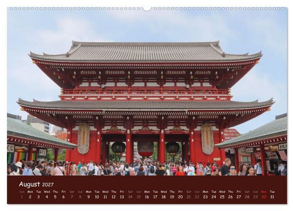 Produktbild: Japan - modern and traditional (High Quality Premium Wall Calendar 2027 DIN A2 landscape),CALVENDO 12 Month Wall Calendar