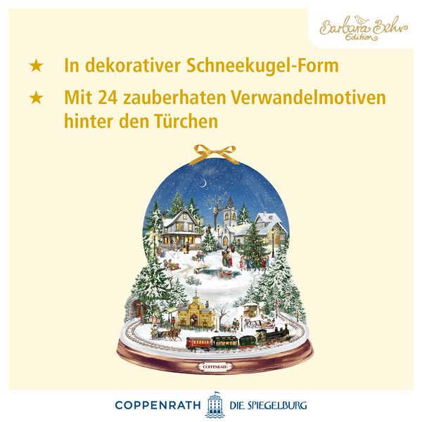 Produktbild: Wand-Adventskalender &ndash; Schneekugel Winterzauber
