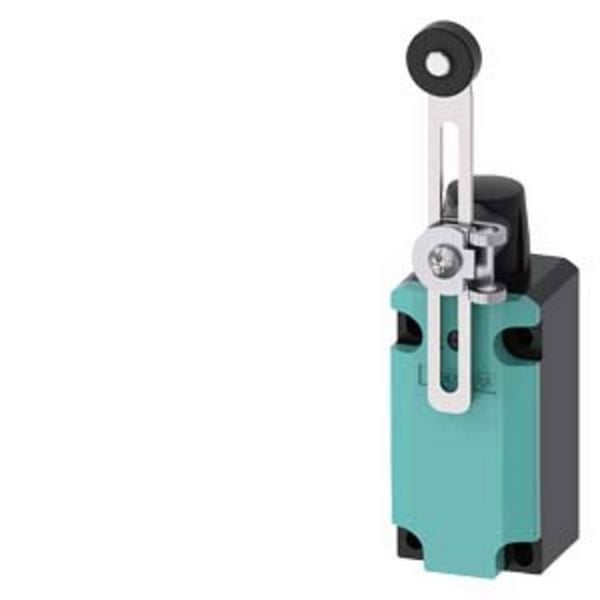 Produktbild: Siemens 3SE51120LH50 3SE5112-0LH50 Positionsschalter 6 A Schwenkhebel, Metallhebel, Kunststoffrolle IP66, IP67 1 St.