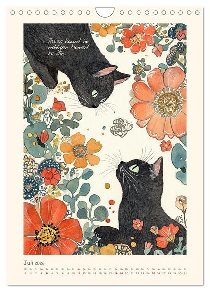 Produktbild: Liebenswerte Tierillustrationen (Wandkalender 2026 DIN A4 hoch), CALVENDO Monatskalender
