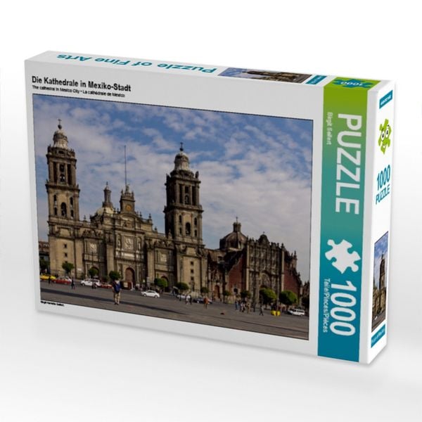 CALVENDO Puzzle Die Kathedrale in Mexiko-Stadt | 1000 Teile Lege-Größe 64x48cm Foto-Puzzle für glückliche Stunden