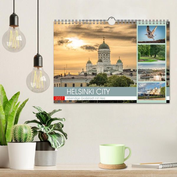 Produktbild: HELSINKI CITY (Wandkalender 2027 DIN A4 quer), CALVENDO Monatskalender